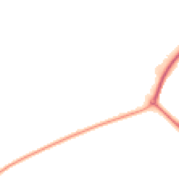 Night-time road noise heatmap for DT11 9LY