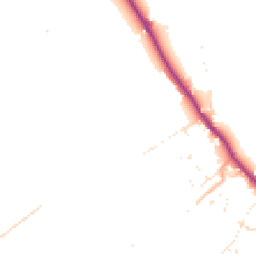Daytime road noise heatmap for DT11 9NR