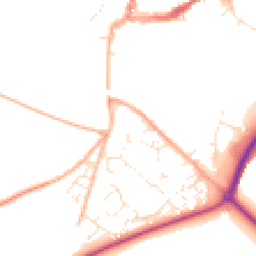 Daytime road noise heatmap for DT11 9PS
