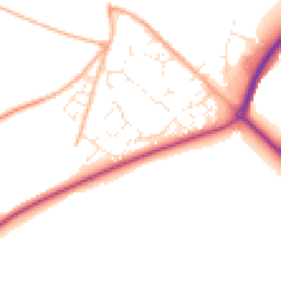 Daytime road noise heatmap for DT11 9QD