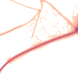 Daytime road noise heatmap for DT11 9QF