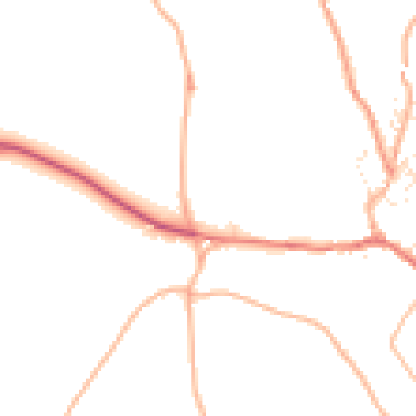 Daytime road noise heatmap for DT2 0AU
