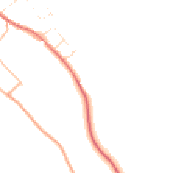 Daytime road noise heatmap for DT2 0AY