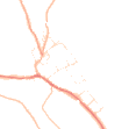 Daytime road noise heatmap for DT2 0BQ