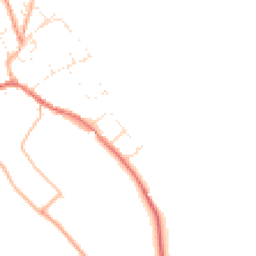 Daytime road noise heatmap for DT2 0BU