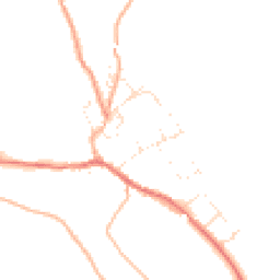 Daytime road noise heatmap for DT2 0BW