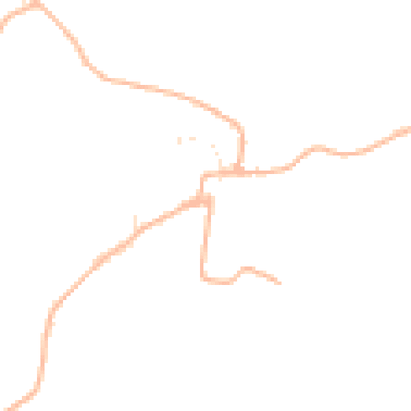 Daytime road noise heatmap for DT2 0DJ