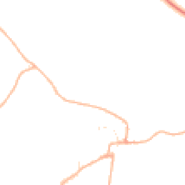 Daytime road noise heatmap for DT2 0DQ