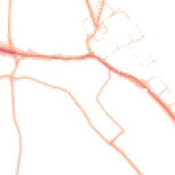 Daytime road noise heatmap for DT2 0DX