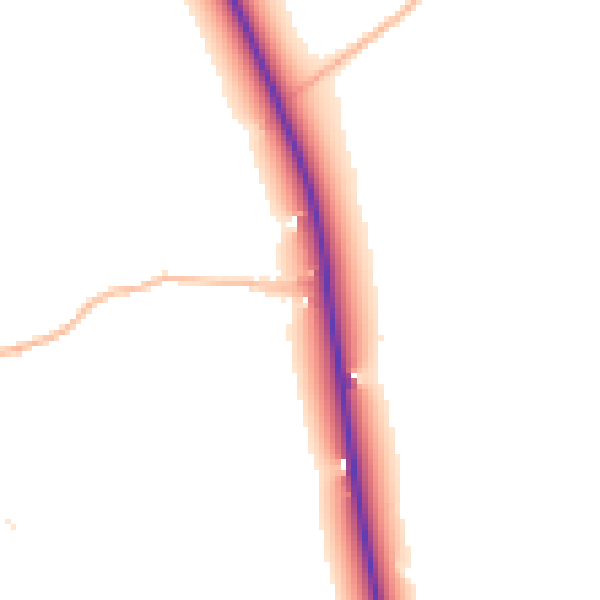 Daytime road noise heatmap for DT2 0NB