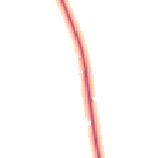Night-time road noise heatmap for DT2 0NB