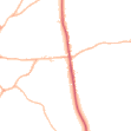 Daytime road noise heatmap for DT2 7BQ