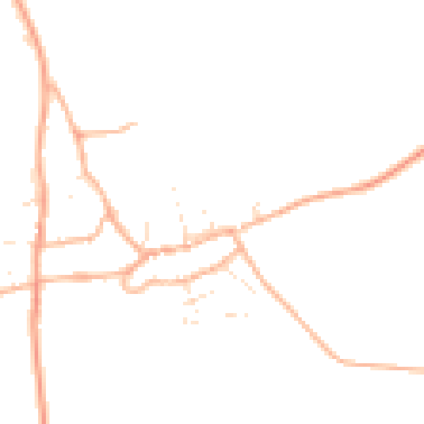Daytime road noise heatmap for DT2 7JH