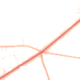Daytime road noise heatmap for DT2 8BQ