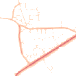 Daytime road noise heatmap for DT2 8BW