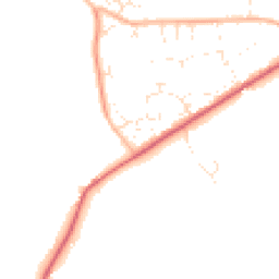 Daytime road noise heatmap for DT2 8BX