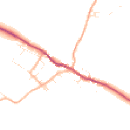 Daytime road noise heatmap for DT2 8EB