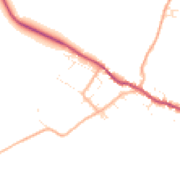 Daytime road noise heatmap for DT2 8EG