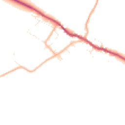 Daytime road noise heatmap for DT2 8EH