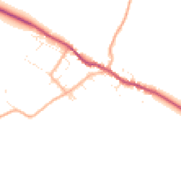 Daytime road noise heatmap for DT2 8EL