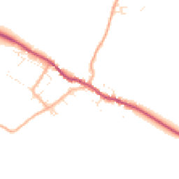 Daytime road noise heatmap for DT2 8EN