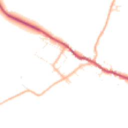 Daytime road noise heatmap for DT2 8EQ
