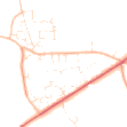 Daytime road noise heatmap for DT2 8FB