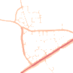 Daytime road noise heatmap for DT2 8FH