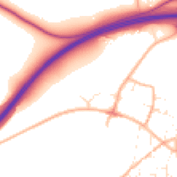 Daytime road noise heatmap for DT2 8GT