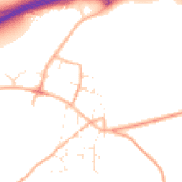 Daytime road noise heatmap for DT2 8SL