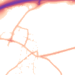Daytime road noise heatmap for DT2 8TJ
