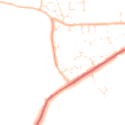 Daytime road noise heatmap for DT2 8TN
