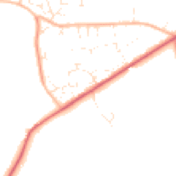 Daytime road noise heatmap for DT2 8TT