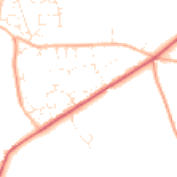 Daytime road noise heatmap for DT2 8TU