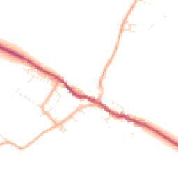 Daytime road noise heatmap for DT2 8XB