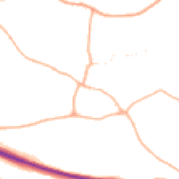 Daytime road noise heatmap for DT2 9EL
