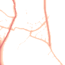Daytime road noise heatmap for DT2 9QG