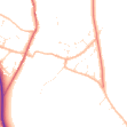 Daytime road noise heatmap for DT2 9QL