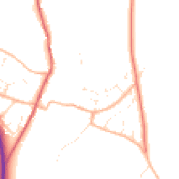 Daytime road noise heatmap for DT2 9QP