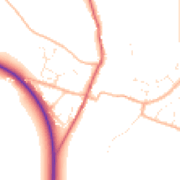 Daytime road noise heatmap for DT2 9QS