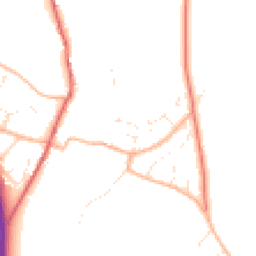 Daytime road noise heatmap for DT2 9QW