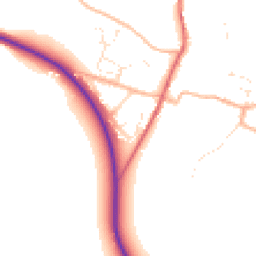 Daytime road noise heatmap for DT2 9RE