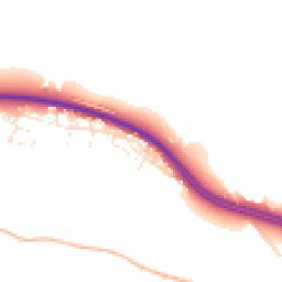 Daytime road noise heatmap for DT2 9ST