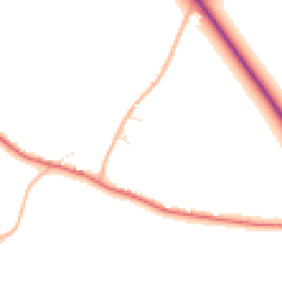 Daytime road noise heatmap for DT2 9TJ