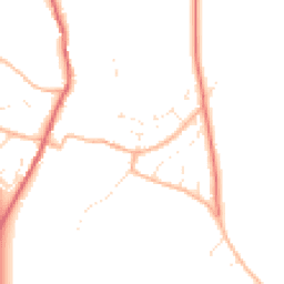 Daytime road noise heatmap for DT2 9TN