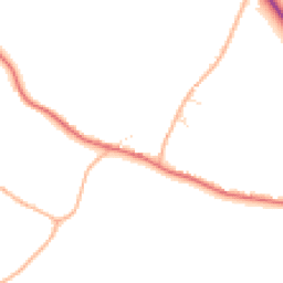 Daytime road noise heatmap for DT2 9TZ