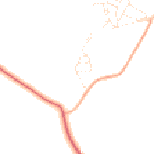 Daytime road noise heatmap for DT2 9XX