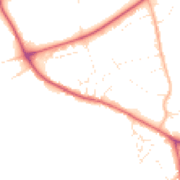 Daytime road noise heatmap for DT3 4AD
