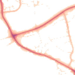 Daytime road noise heatmap for DT3 4AE