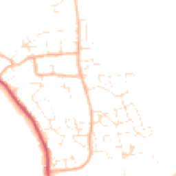 Daytime road noise heatmap for DT3 4AJ